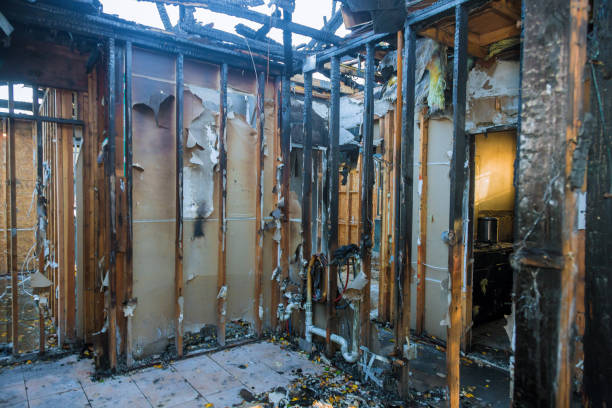 Professional Emergency Fire Cleanup technician working in Arcadia, IN